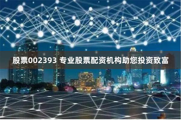 股票002393 专业股票配资机构助您投资致富
